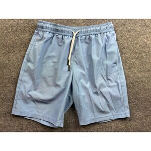 Maamgic Swim Trunks Kids Size 14/16 Light Blue Pink Mesh Lined Board Shorts
